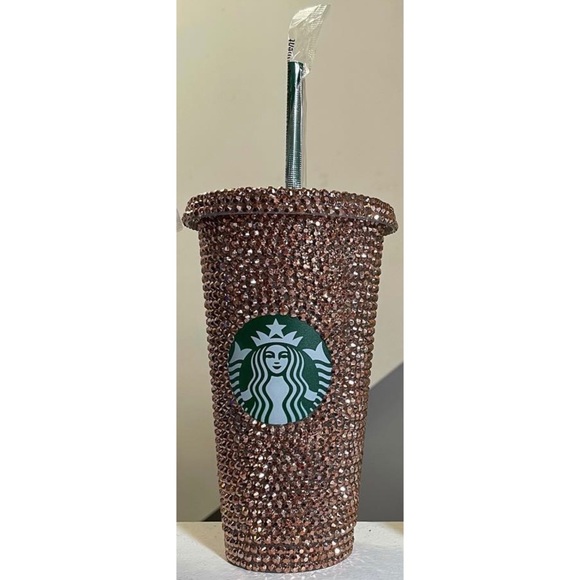 Starbucks Other - Rose Gold Studded Starbucks Tumbler